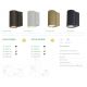 Aplice, corpuri de iluminat pentru pereti - Aplica minimalista din aluminiu canelat Anna Wall 2 bronz
