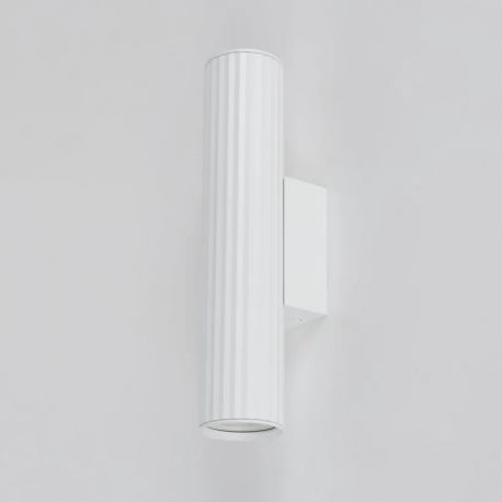 Aplice, corpuri de iluminat pentru pereti - Aplica minimalista din aluminiu canelat Anna Wall 2 alb