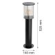 Stalpi - Stalp 52cm protectie IP44 NORFOLK 8749 negru