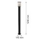 Stalpi - Stalp 124cm protectie IP44 NORFOLK 8750 negru