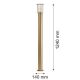 Stalpi - Stalp 124cm protectie IP44 NORFOLK 8754 auriu