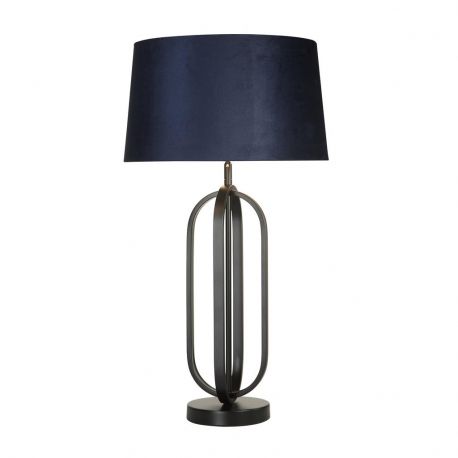 Veioze - Veioza/Lampa de masa decorativa Chic negru/navy