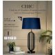 Veioze - Veioza/Lampa de masa decorativa Chic negru/navy