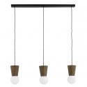 Lustra cu 3 pendule lemn stil scandinav VOLANTE 6358