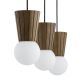Pendule, Lustre suspendate - Lustra cu 3 pendule lemn stil scandinav VOLANTE 6358