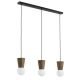 Pendule, Lustre suspendate - Lustra cu 3 pendule lemn stil scandinav VOLANTE 6358