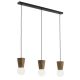 Pendule, Lustre suspendate - Lustra cu 3 pendule lemn stil scandinav VOLANTE 6358