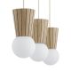 Pendule, Lustre suspendate - Lustra cu 3 pendule lemn stil scandinav VOLANTE 6357