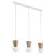 Pendule, Lustre suspendate - Lustra cu 3 pendule lemn stil scandinav VOLANTE 6357