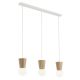 Pendule, Lustre suspendate - Lustra cu 3 pendule lemn stil scandinav VOLANTE 6357