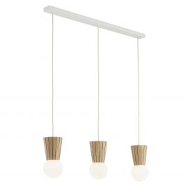 Lustra cu 3 pendule lemn stil scandinav VOLANTE 6357