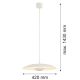 Pendule, Lustre suspendate - Lustra suspendata LED BOLTON 8867 alb crem