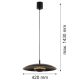 Pendule, Lustre suspendate - Lustra suspendata LED BOLTON 8868 negru