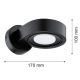 Aplice cu Spot - Aplica cu spot directionabil LOTUS 8900 negru