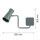 Aplice, corpuri de iluminat pentru pereti - Aplica cu brat si spot directionabil LORD 8883 night sage