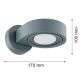 Aplice cu Spot - Aplica cu spot directionabil LOTUS 8898 night sage