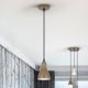 Pendule, Lustre suspendate - Pendul din metal maro satinat Afra