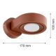 Aplice cu Spot - Aplica cu spot directionabil LOTUS 8902 teracota