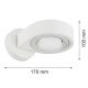 Aplice cu Spot - Aplica cu spot directionabil LOTUS 8897 alb crem