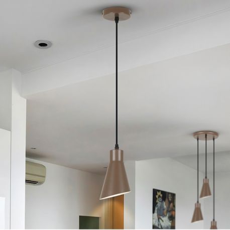 Pendule, Lustre suspendate - Pendul din metal maro inchis satinat Bera