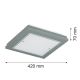 Plafoniere - Plafoniera din lemn si sticla TABOR 42x42cm, night sage