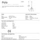 Pendule, Lustre suspendate - Lustra stil industrial metal gri deschis/ alama Polo
