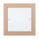 Plafoniere - Plafoniera din lemn si sticla TABOR 42x42cm, reach peach