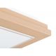 Plafoniere - Plafoniera din lemn si sticla TABOR 42x42cm, reach peach