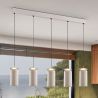Lustra cu 5 pendule ceramice LED Alfara