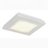Plafoniera din lemn si sticla TABOR 32x32cm, alb crem
