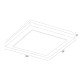 Plafoniere - Plafoniera din lemn si sticla TABOR 32x32cm, alb crem