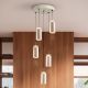 Pendule, Lustre suspendate - Lustra cu 5 pendule ceramice LED Alfara