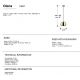 Pendule, Lustre suspendate - Pendul din metal Olena alama 18cm