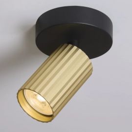 Spot din aluminiu canelat Anna auriu