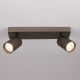 Aplice cu Spot - Aplica cu 2 spoturi din aluminiu canelat Anna bronz