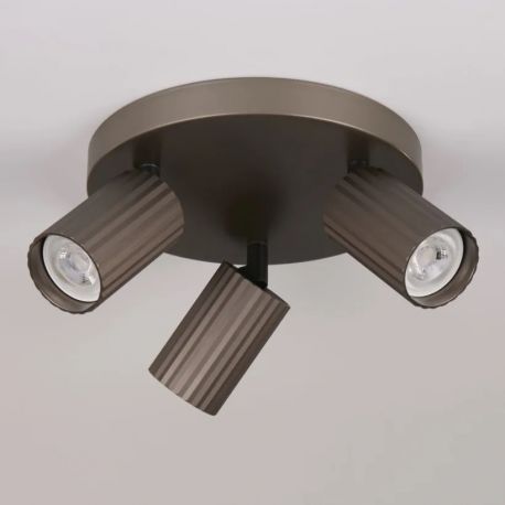 Aplice cu Spot - Aplica cu 3 spoturi din aluminiu canelat Anna bronz
