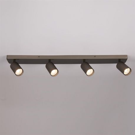 Aplice cu Spot - Aplica cu 4 spoturi din aluminiu canelat Anna bronz