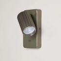 Aplica cu spot din aluminiu canelat Anna Reader bronz