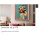 Tablouri - Tablou decorativ Joven con perla POP, 84x104cm