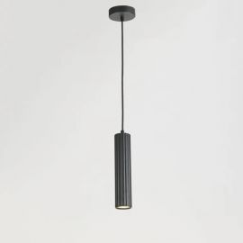 Pendule, Lustre suspendate - Pendul din aluminiu canelat Anna negru