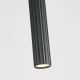 Pendule, Lustre suspendate - Pendul din aluminiu canelat Anna negru