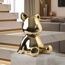 Statuete - Figurina decorativa ursulet Osito aurie