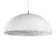 Lustra din fibra de sticla Glow 70cm, alb/ argintiu