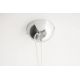 Pendule, Lustre suspendate - Lustra din fibra de sticla Glow 70cm, alb/ argintiu