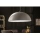 Pendule, Lustre suspendate - Lustra din fibra de sticla Glow 70cm, alb/ argintiu