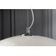 Pendule, Lustre suspendate - Lustra din fibra de sticla Glow 70cm, alb/ argintiu