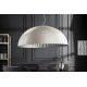 Pendule, Lustre suspendate - Lustra din fibra de sticla Glow 70cm, alb/ argintiu