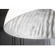 Pendule, Lustre suspendate - Lustra din fibra de sticla Glow 70cm, alb/ argintiu