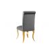 Seturi scaune, HoReCa - Set 2 scaune stil baroc Modern Barock, gri/ auriu
