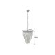Candelabre, Lustre - Candelabru CRYSTAL 50cm metal negru, cristale sticla